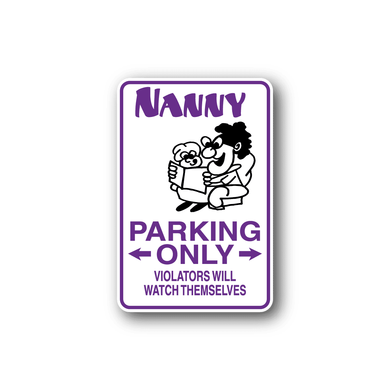 Image of Nanny Parking Sticker