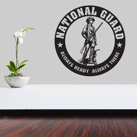 Image of National Guard Always Ready Decal