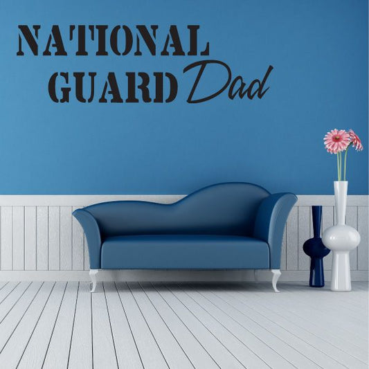 Image of National Guard Dad Decal