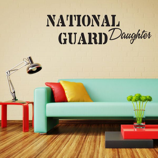 Image of National Guard Daughter Decal