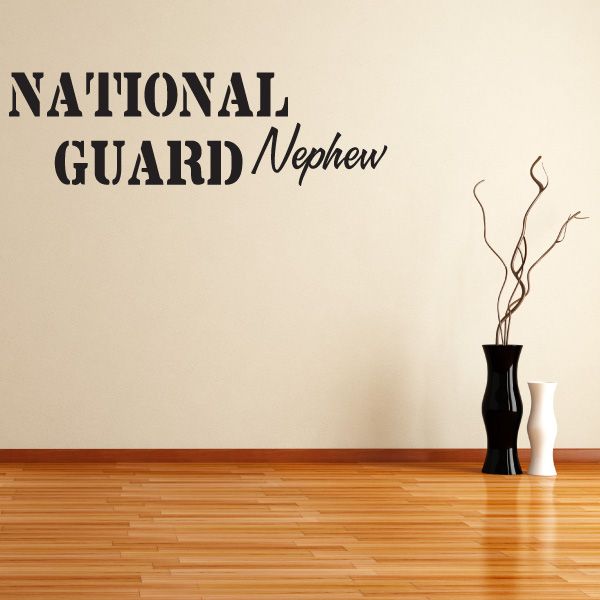 Image of National Guard Nephew Decal