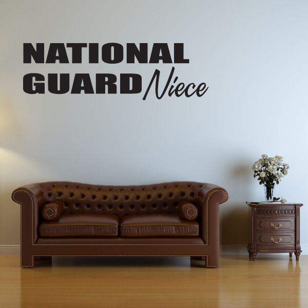 Image of National Guard Niece Block Decal