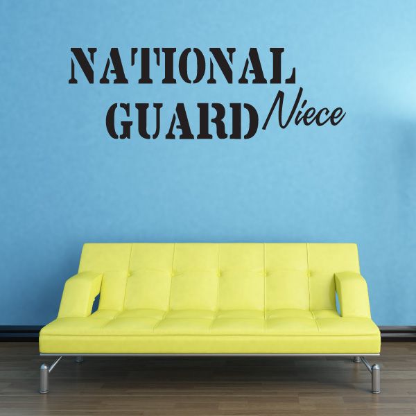 Image of National Guard Niece Decal