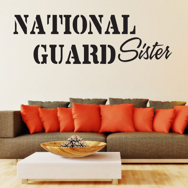 Image of National Guard Sister Decal