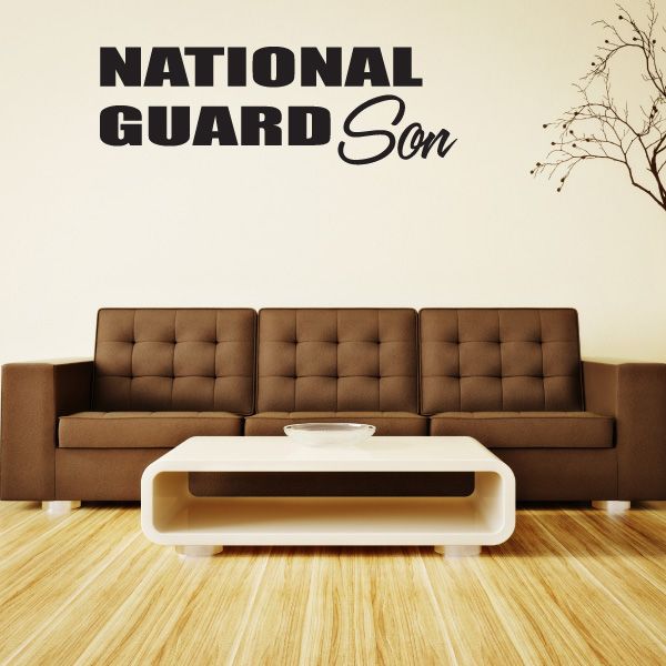 Image of National Guard Son Block Decal