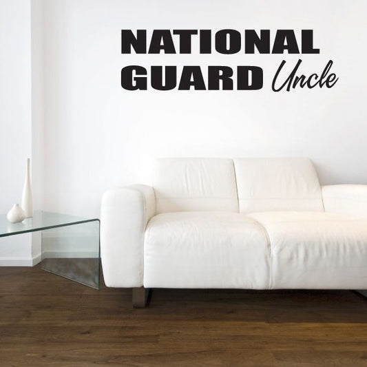 Image of National Guard Uncle Block Decal