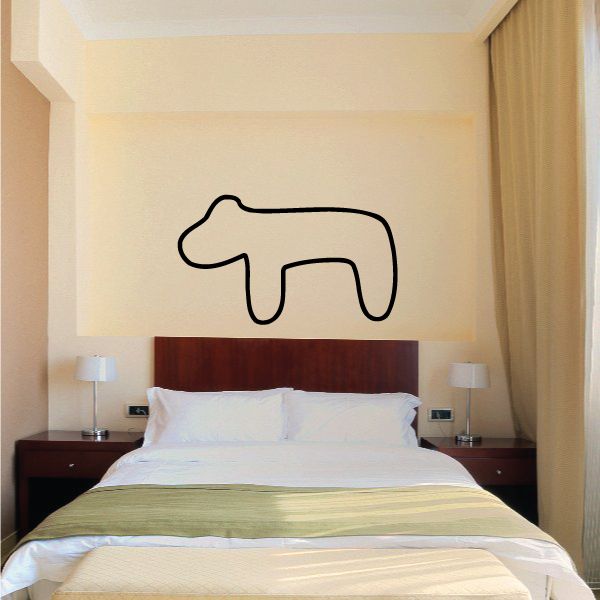 Image of Native Bear Outline Decal