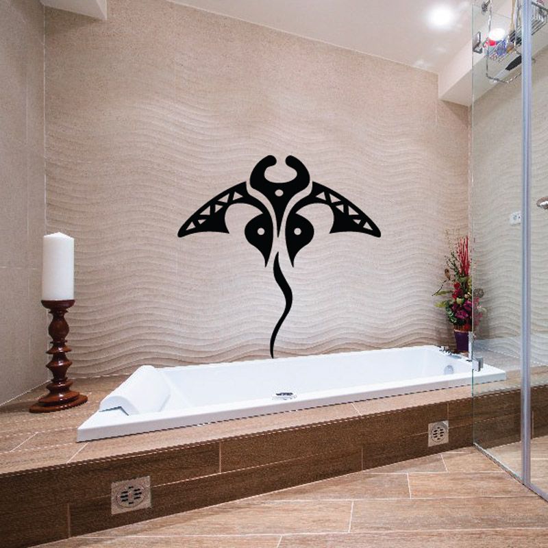 Image of Native Manta Ray Stingray Decal