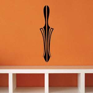 Native southwestern wall vinyl decal: black arrow-like spear design