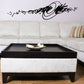Native Southwestern vinyl wall decal with black cursive lettering and swirl graphic