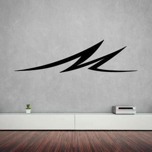 Native southwestern wall decal with black tribal arrow/feather design