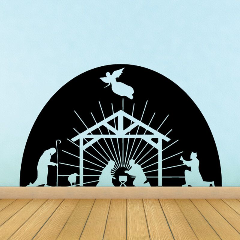 Image of Nativity Scene Bethlehem Decal