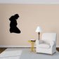 Black kneeling shepherd silhouette wall decal