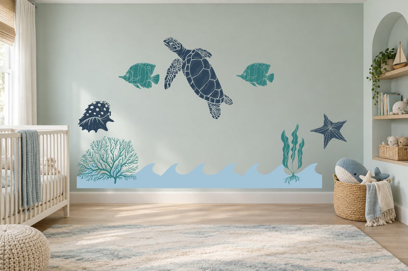 Natural Reef Wall Decal Kit