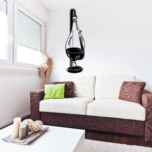Black outlined microphone wall decal with stand, vinyl style