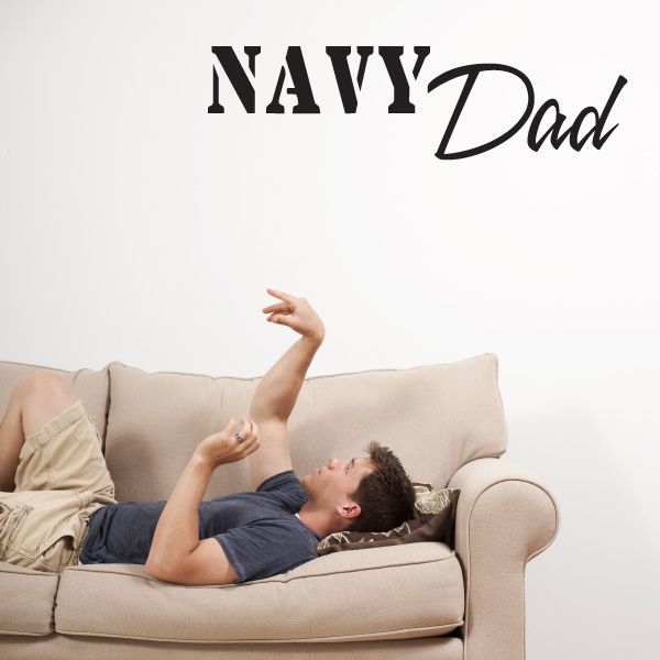 Image of Navy Dad Decal