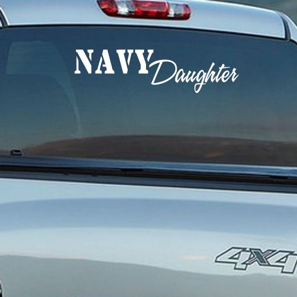 Image of Navy Daughter Decal