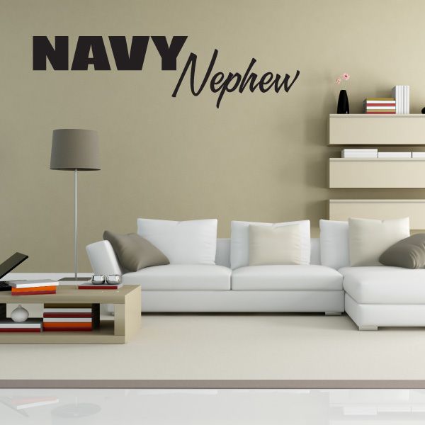 Image of Navy Nephew Block Decal