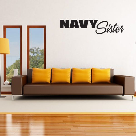 Image of Navy Sister Block Decal