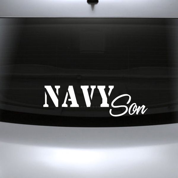 Image of Navy Son Decal