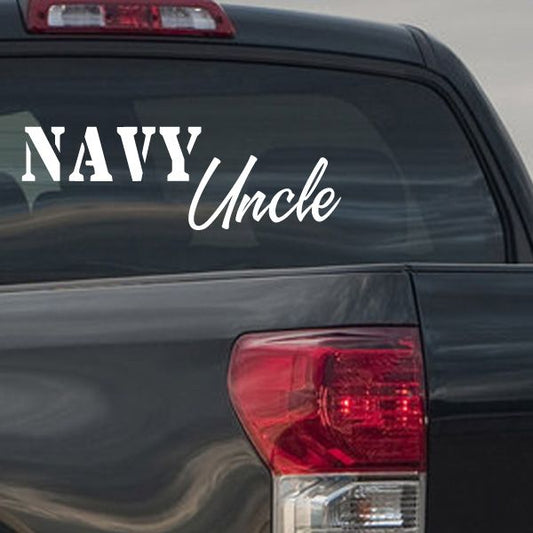 Image of Navy Uncle Decal