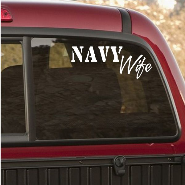 Image of Navy Wife Decal