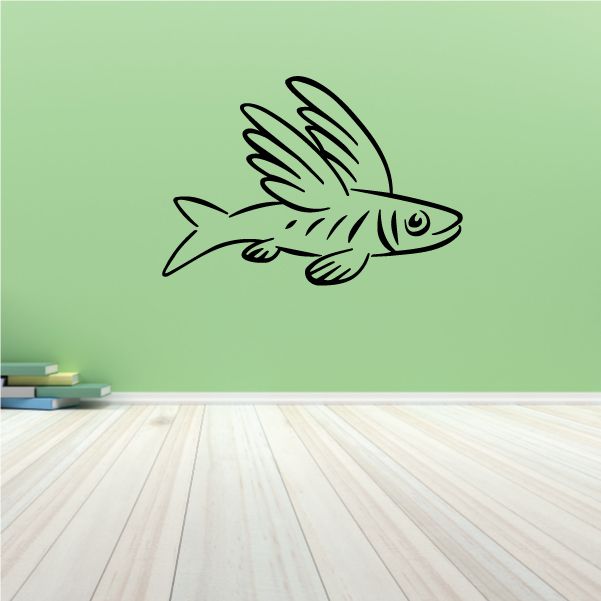 Image of Nemoy the Flying Fish Decal