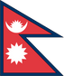 Nepal Flag Sticker, isolated printed sticker artwork