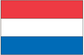 Netherlands flag sticker with horizontal red, white, and blue stripes