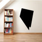 Nevada state decal in solid black silhouette shape