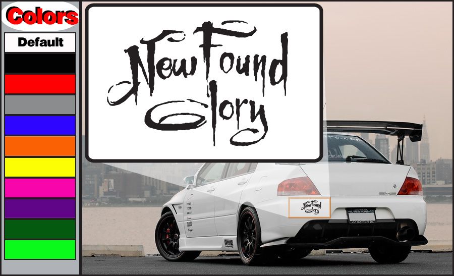 Image of New found Glory Text Decal