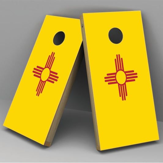 New Mexico Flag Cornhole Board Vinyl Decal Wrap