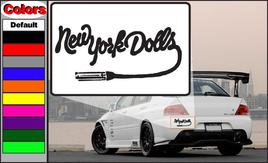 Image of New York Dolls Plug Decal