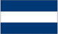 Nicaragua flag sticker with blue and white horizontal stripes