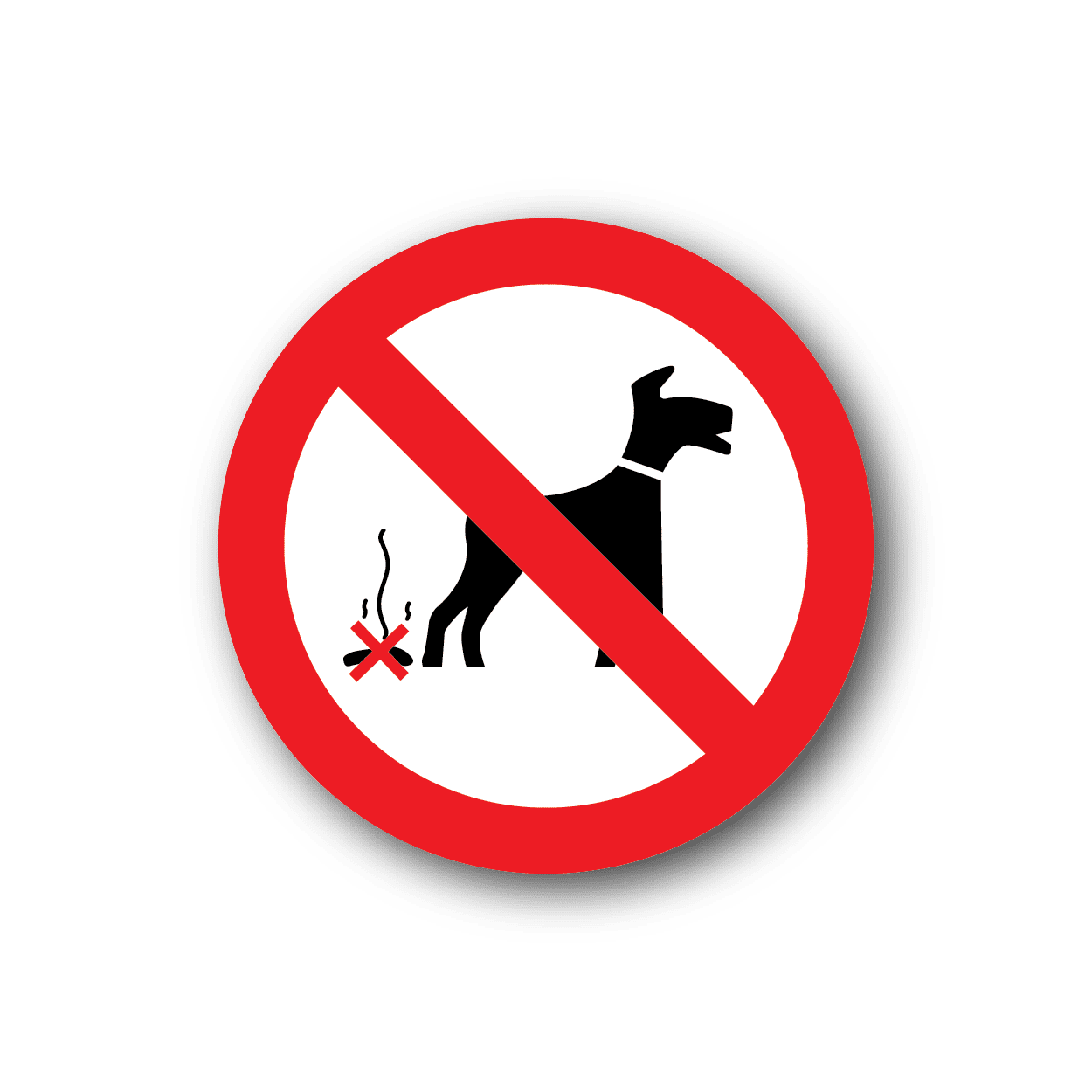 Image of NO Dogs Sign Wall Decal - Vinyl Sticker - Car Sticker - Die Cut Sticker - CD017