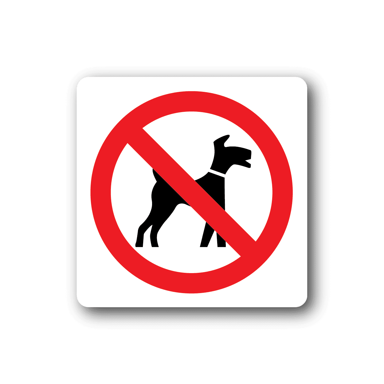 Image of NO Dogs Sign Wall Decal - Vinyl Sticker - Car Sticker - Die Cut Sticker - CD019