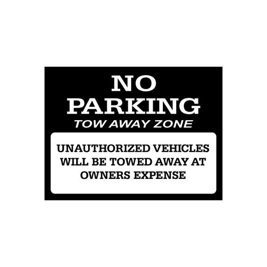 Image of No Parking Sign Signs Home Business Car text Vinyl Decal Sticker Stickers 0018