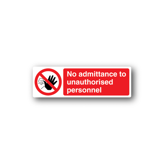 Image of NO Safety Sign Wall Decal - Vinyl Sticker - Car Sticker - Die Cut Sticker - CD007