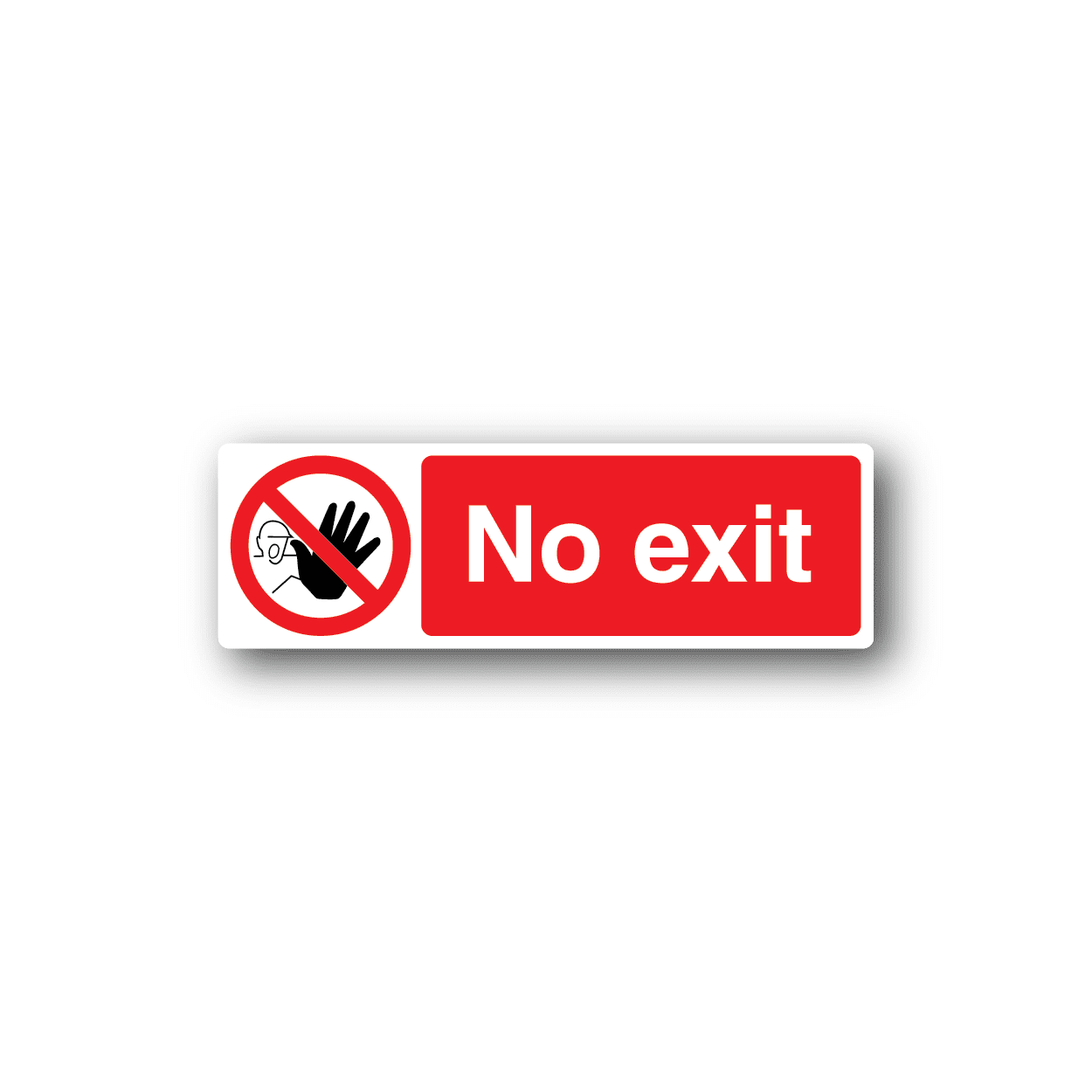 Image of NO Safety Sign Wall Decal - Vinyl Sticker - Car Sticker - Die Cut Sticker - CD012