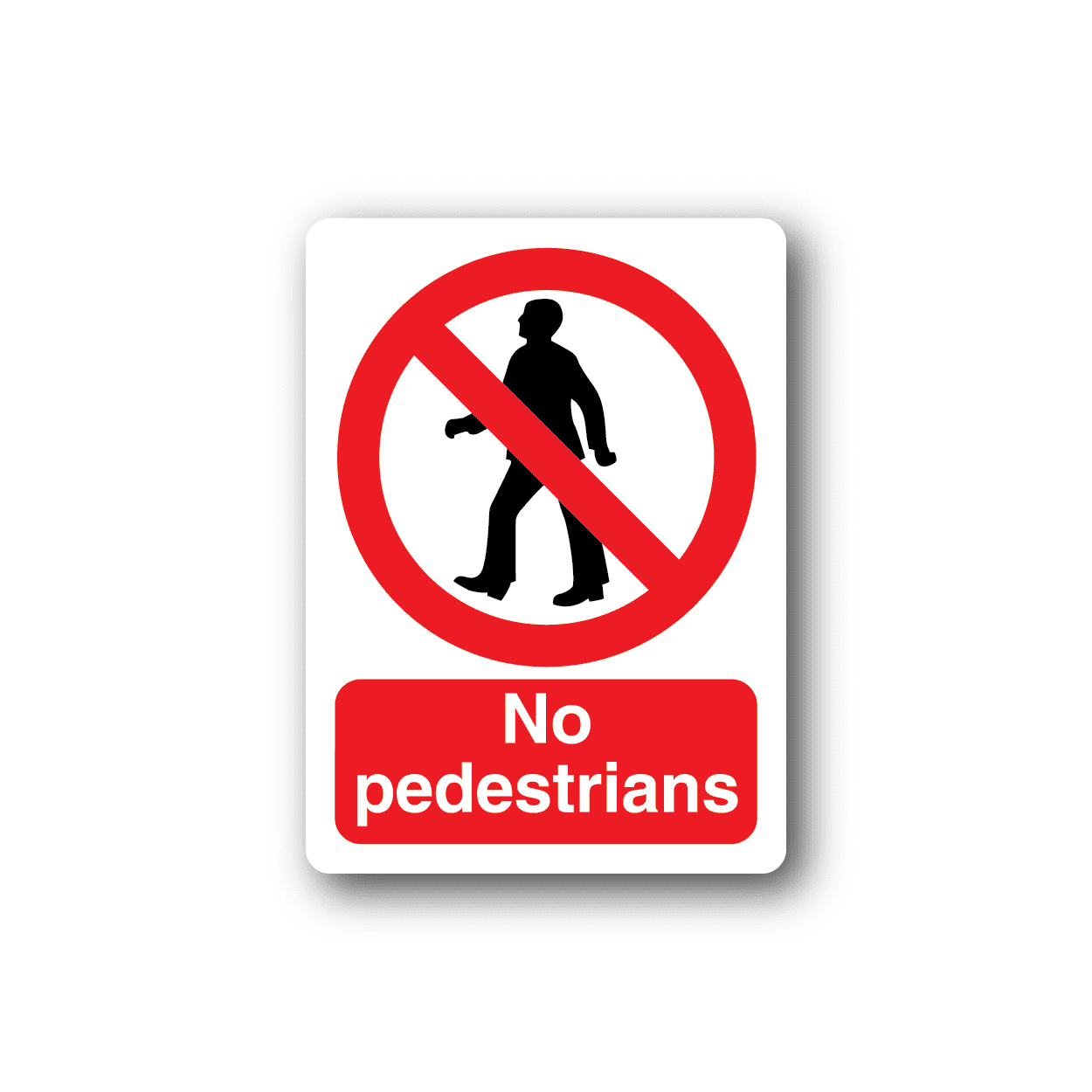 Image of NO Safety Sign Wall Decal - Vinyl Sticker - Car Sticker - Die Cut Sticker - CD015