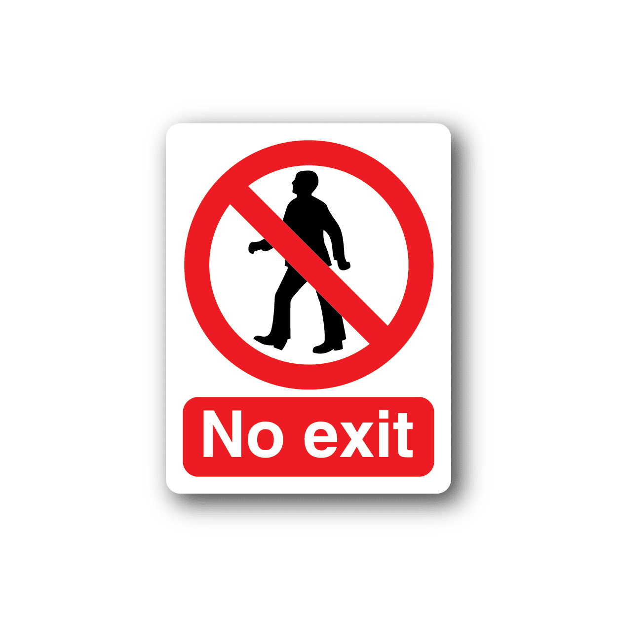 Image of NO Safety Sign Wall Decal - Vinyl Sticker - Car Sticker - Die Cut Sticker - CD016