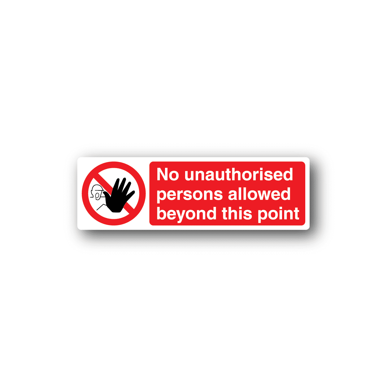 Image of NO Safety Sign Wall Decal - Vinyl Sticker - Car Sticker - Die Cut Sticker - CD058