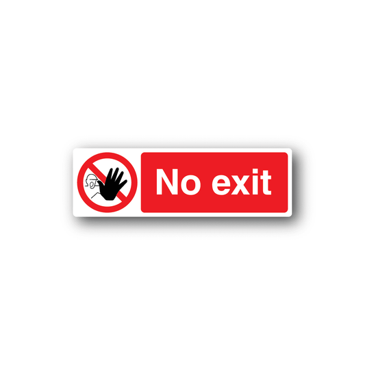 Image of NO Safety Sign Wall Decal - Vinyl Sticker - Car Sticker - Die Cut Sticker - CD059