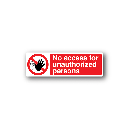 Image of NO Safety Sign Wall Decal - Vinyl Sticker - Car Sticker - Die Cut Sticker - CD068