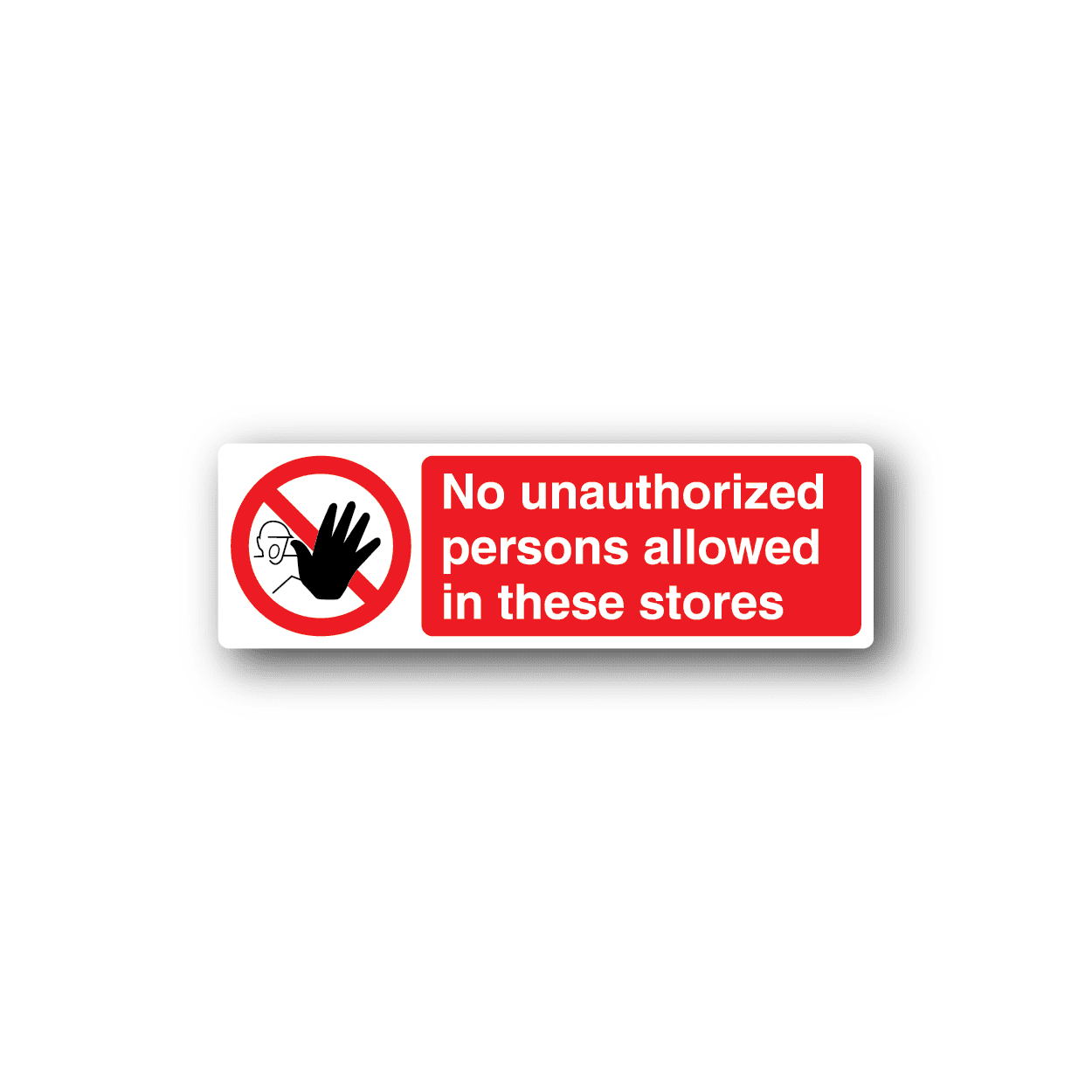 Image of NO Safety Sign Wall Decal - Vinyl Sticker - Car Sticker - Die Cut Sticker - CD071