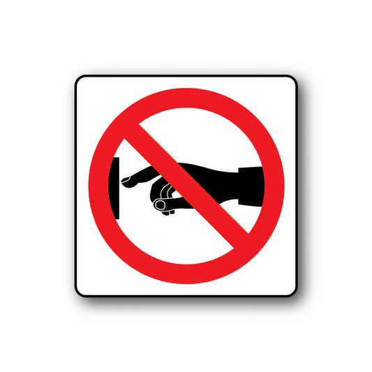 Image of NO Safety Sign Wall Decal - Vinyl Sticker - Car Sticker - Die Cut Sticker - CD075