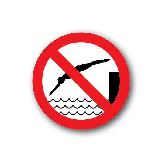 Image of NO Safety Sign Wall Decal - Vinyl Sticker - Car Sticker - Die Cut Sticker - CD080