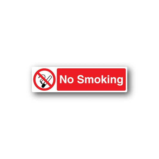 Image of NO Smoking Sign Wall Decal - Vinyl Sticker - Car Sticker - Die Cut Sticker - CD005