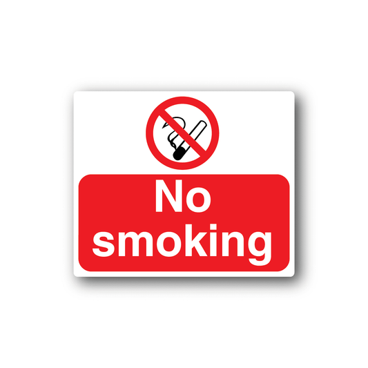 Image of NO Smoking Sign Wall Decal - Vinyl Sticker - Car Sticker - Die Cut Sticker - CD008