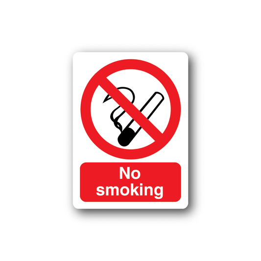 Image of NO Smoking Sign Wall Decal - Vinyl Sticker - Car Sticker - Die Cut Sticker - CD013